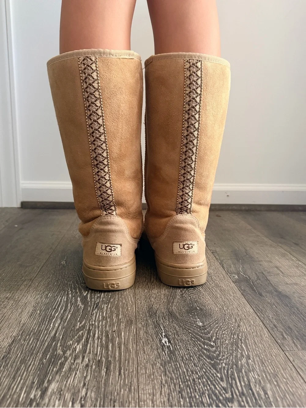 UGG Classic Tall Suede Winter Boot in Tan size 9